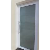 porta de alumínio com vidro preço na Louveira